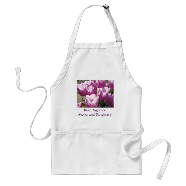 Cuisine ensemble ! Mères et filles tablier Tulipes (Devant)