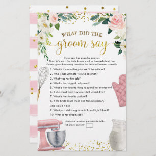 Cuisine Fête des mariées Ce que la chambre dit jeu