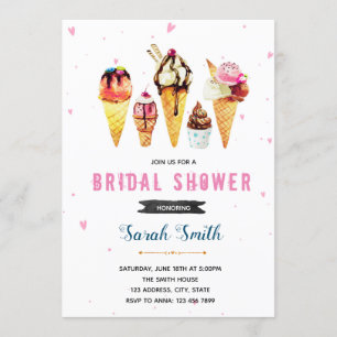 Cuisine glace douche invitation
