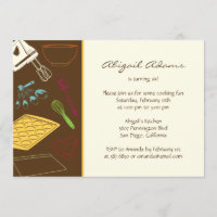 Cuisine - Invitation à la fête d'anniversaire