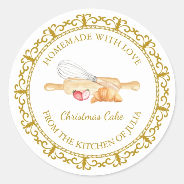 Cuisine maison vintage Étiquette pour petites entr (Devant)