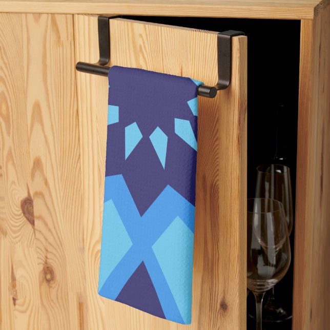 Cuisine marocaine Bleu Motif Serviette (Pliage en tiers)