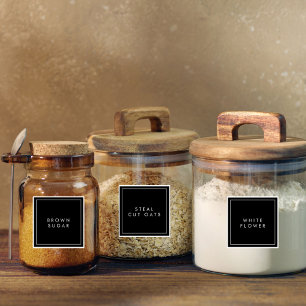 Cuisine minimaliste moderne et Étiquettes de range