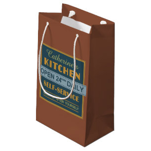 Cuisine - nom personnalisé - sacs cadeaux