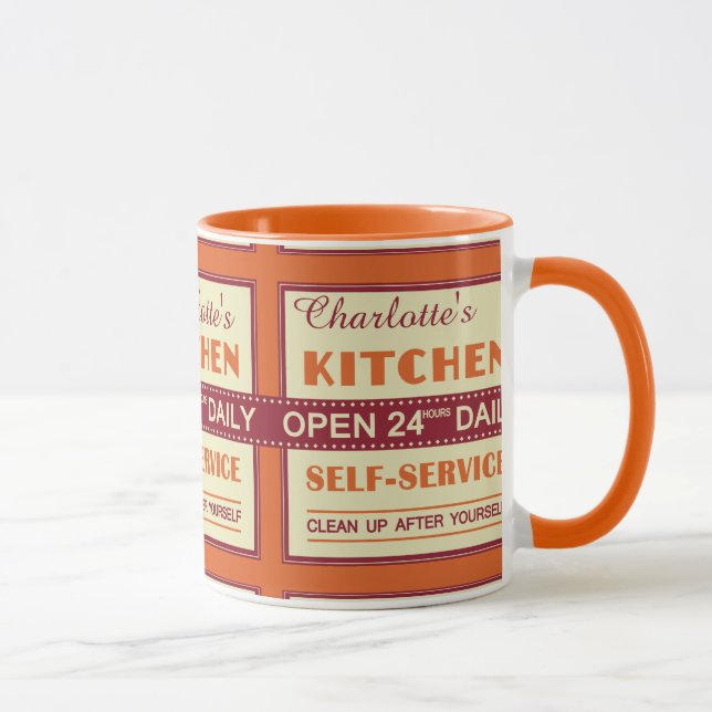 Cuisine - nom personnalisé - tasses (Droite)
