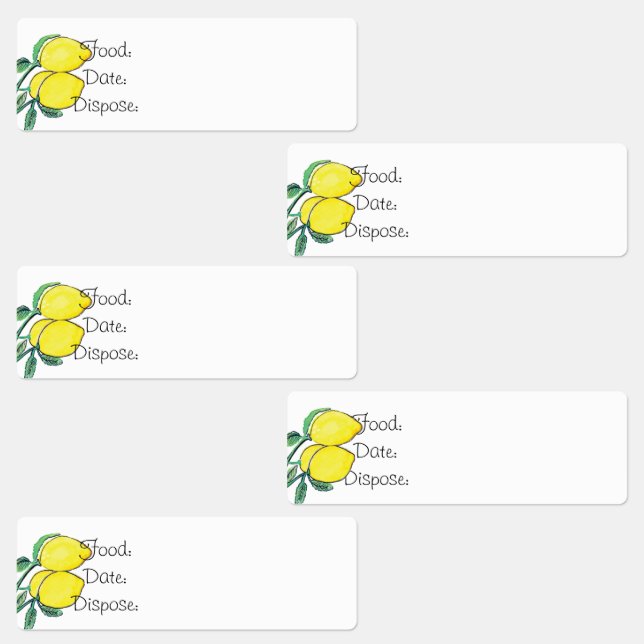 Cuisine Organisation Étiquettes alimentaires citro (Groupe)