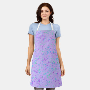 Cuisine ou tablier d'art avec peinture violette