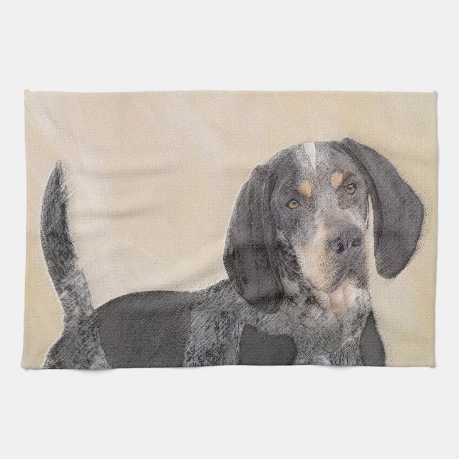 Cuisine Peinture de linge bluetick - mignon chien original (Horizontal)