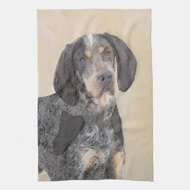 Cuisine Peinture de linge bluetick - mignon chien original (Vertical)