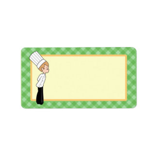 Cuisine personnalisée Étiquette moyen personnalisé