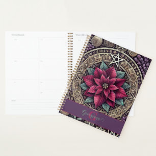 Cuisine personnalisée Poinsettia Pentagram Mandala