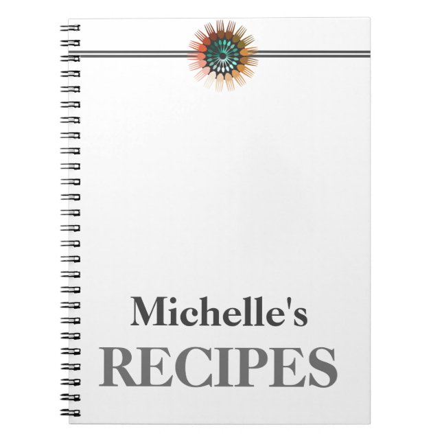 Cuisine personnalisée ustensiles recettes carnet (Devant)