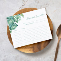 Cuisine Recette Cartes Végétation tropicale