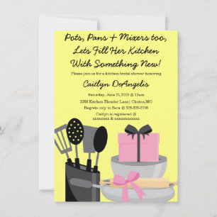 Cuisine rose mignonne Gadget nuptiale invitation d