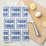 Cuisine Serviette Business Logo Motif Modèle<br><div class="desc">Votre carrelage comme logo d'entreprise motif sur une serviette de thé de cuisine. Idéal pour un usage dans votre restaurant ou salle du personnel pour les employés.</div>