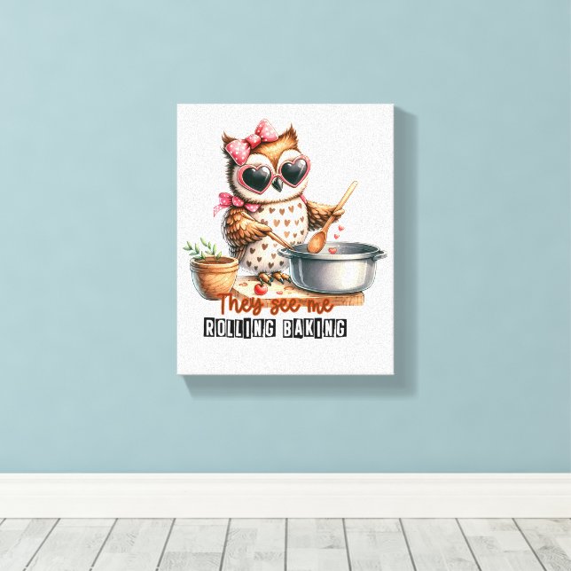 Cuisine - Toile Emballée Premium (Gloss) (Insitu (Plancher de Bois))