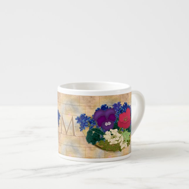 Cuisine toscane monogramme Expresso Mug (Devant droit)