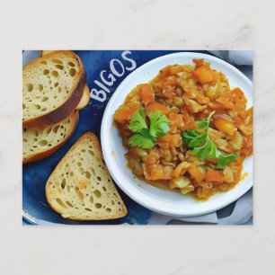 Cuisine traditionnelle polonaise, Carte postale po