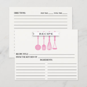 Cuisine Ustensiles rose Fête des mariées Recette C