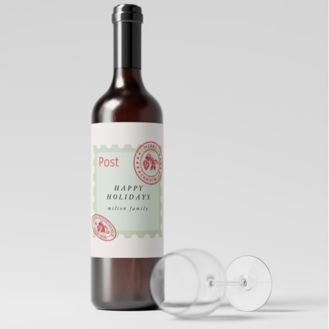 Cuisine Vintage Mail Vacances Étiquette (Créateur téléchargé)