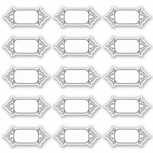 Cuisine Vintage simple vierge Étiquettes