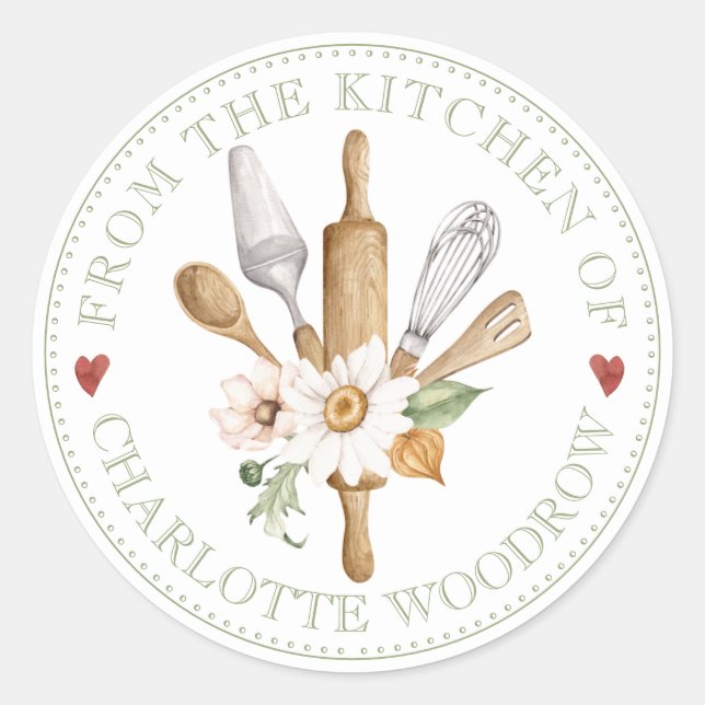 Cuisinier boulanger Outils Étiquette alimentaire S (Devant)