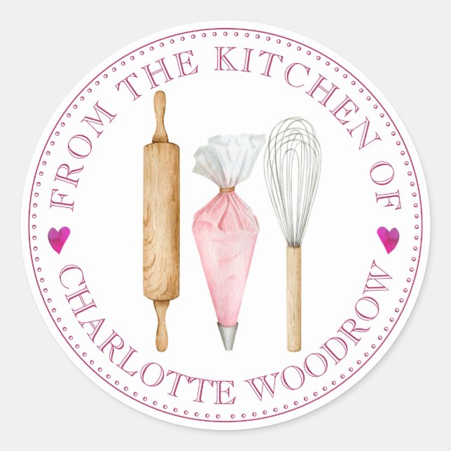 Cuisinier boulanger Outils Étiquette alimentaire S (Devant)