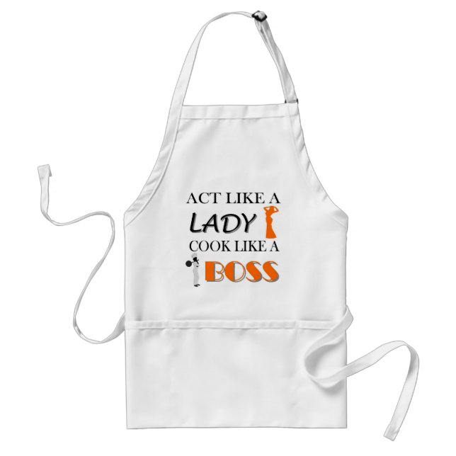 Cuisinier comme un tablier de PATRON (orange) (Devant)