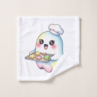 Cuisinier Fantôme Kawaii avec des Cookies de Noël