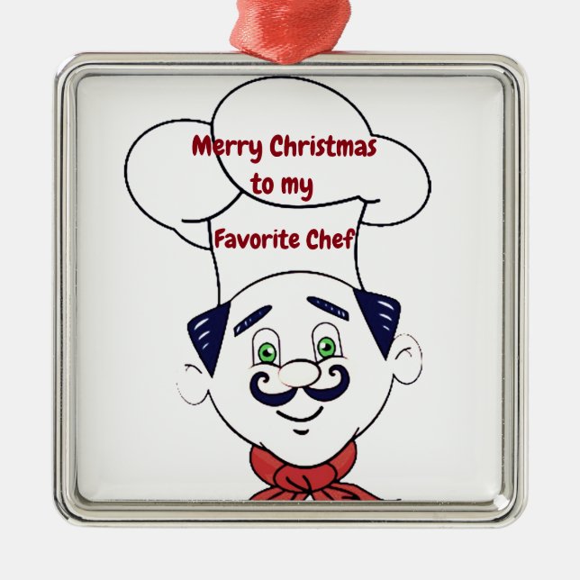 **CUISINIER PRÉFÉRÉ ** DÉCORATION DE NOËL (Devant)