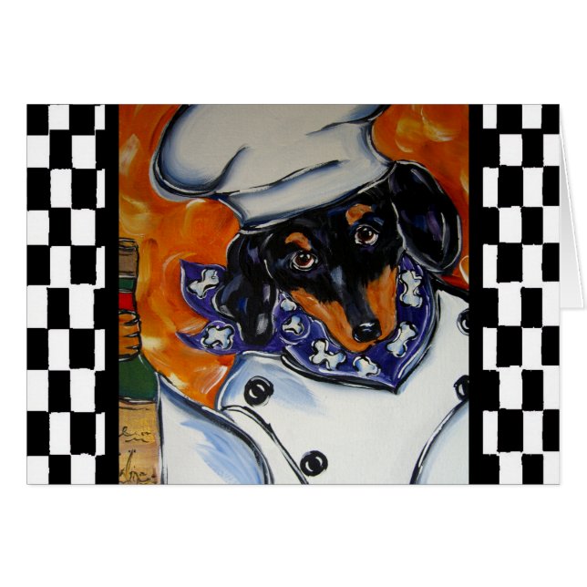 Cuisiniers Dachshund (Devant horizontal)