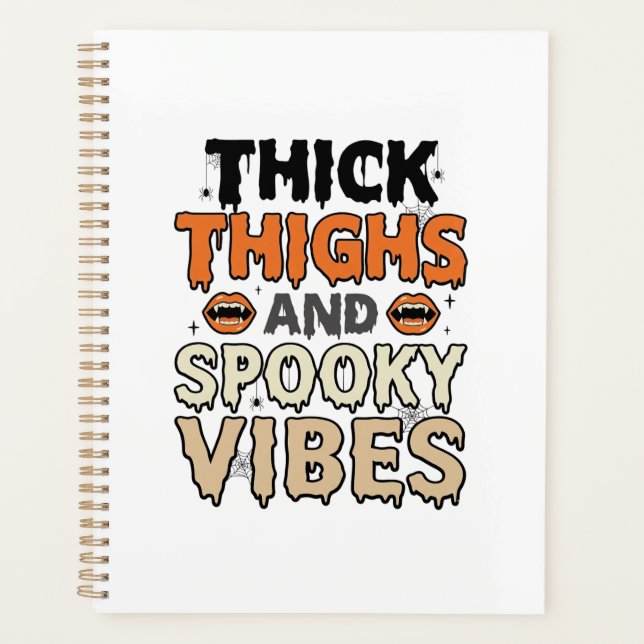 Cuisses Épaisses et Vibes Sombres Design Halloween (Devant)