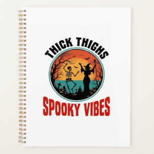 Cuisses Épaisses Vibes Sombres Design Halloween Vi