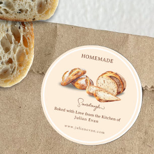 Cuit avec Amour Autocollant Pain au levain fait ma