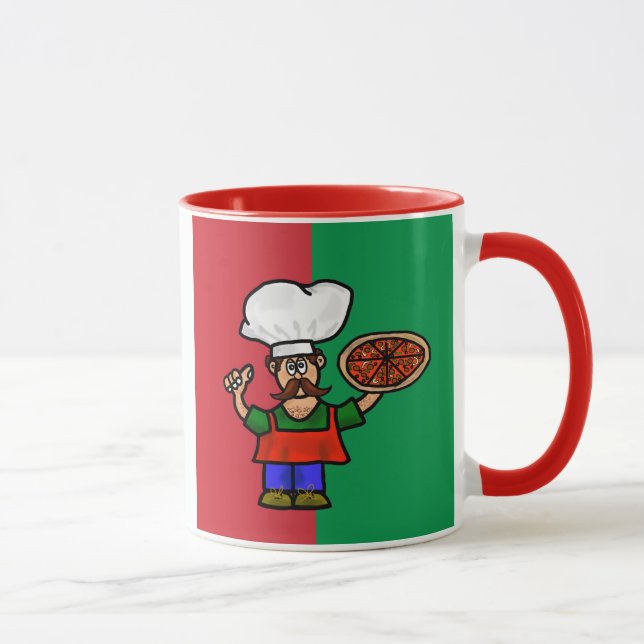 Cuite Italienne Pizza Maker Mug (Droite)