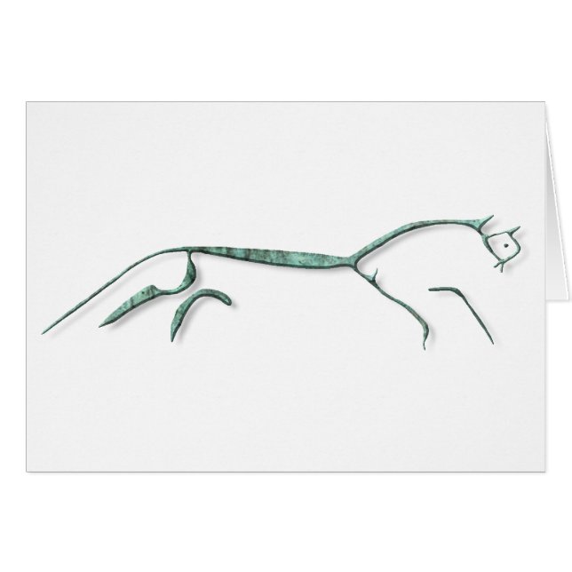 Cuivre du cheval d'Uffington (Devant horizontal)