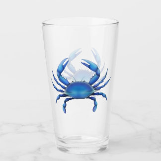Culbuteur atlantique en verre de crabe bleu