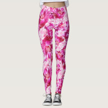 Culotte abstraite florale Legging de yoga de
