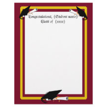 Culotte de fin d'études - Couleurs de l'école Roug