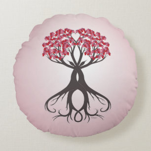 Cultiver ensemble avec l'amour Coussin rond