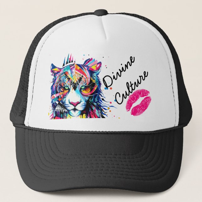 Culture Divine Neon Big Chat Casquette de Snapback (Devant)
