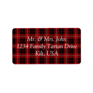 Cummingham Tartan Étiquette