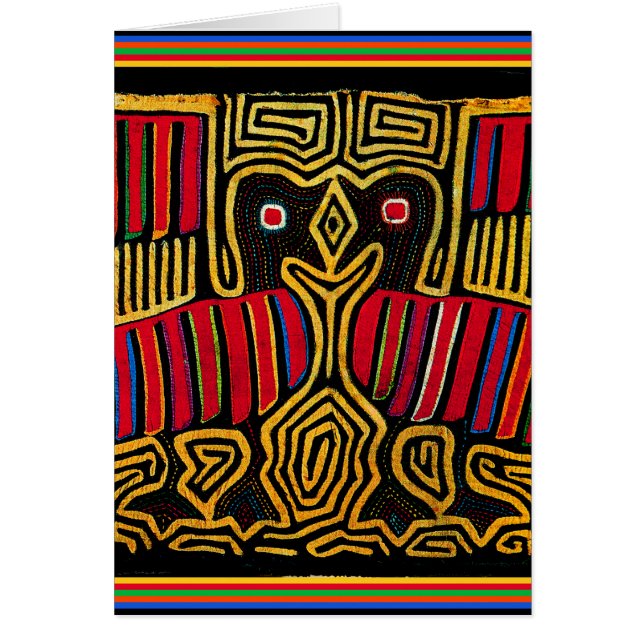Cuna Indian Mola Duck Design (Devant)