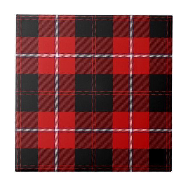 Cunningham Tartan Rouge Noir Carreaux (Devant)