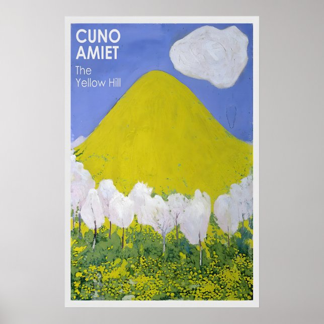 Cuno Amiet 'The Yellow Hill' Impression d'art vibr (Devant)