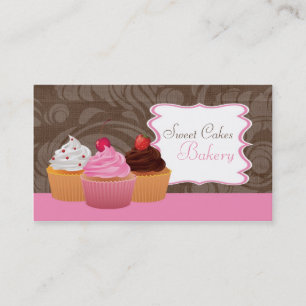 Cup Cakes Bakery Sweet Traitements Carte de visite