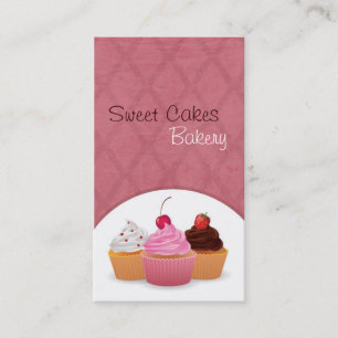 Cup Cakes Bakery Sweet Traitements Carte de visite