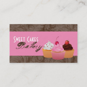 Cup Cakes Bakery Sweet Traitements Carte de visite