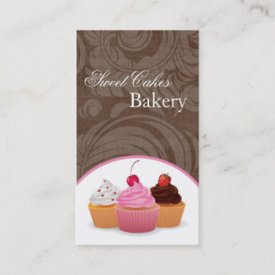 Cup Cakes Bakery Sweet Traitements Carte de visite