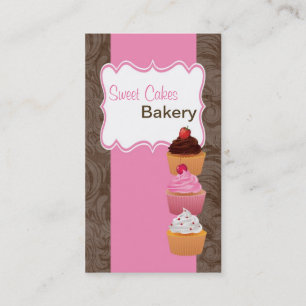 Cup Cakes Bakery Sweet Traitements Carte de visite